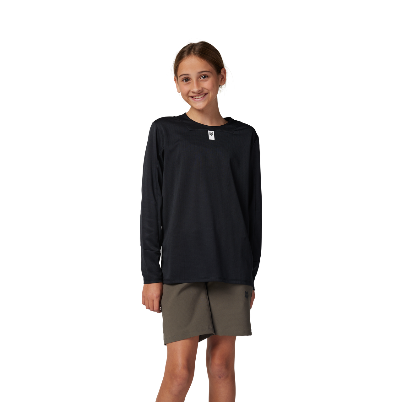 Fox YTH Defend LS Maillot Noir