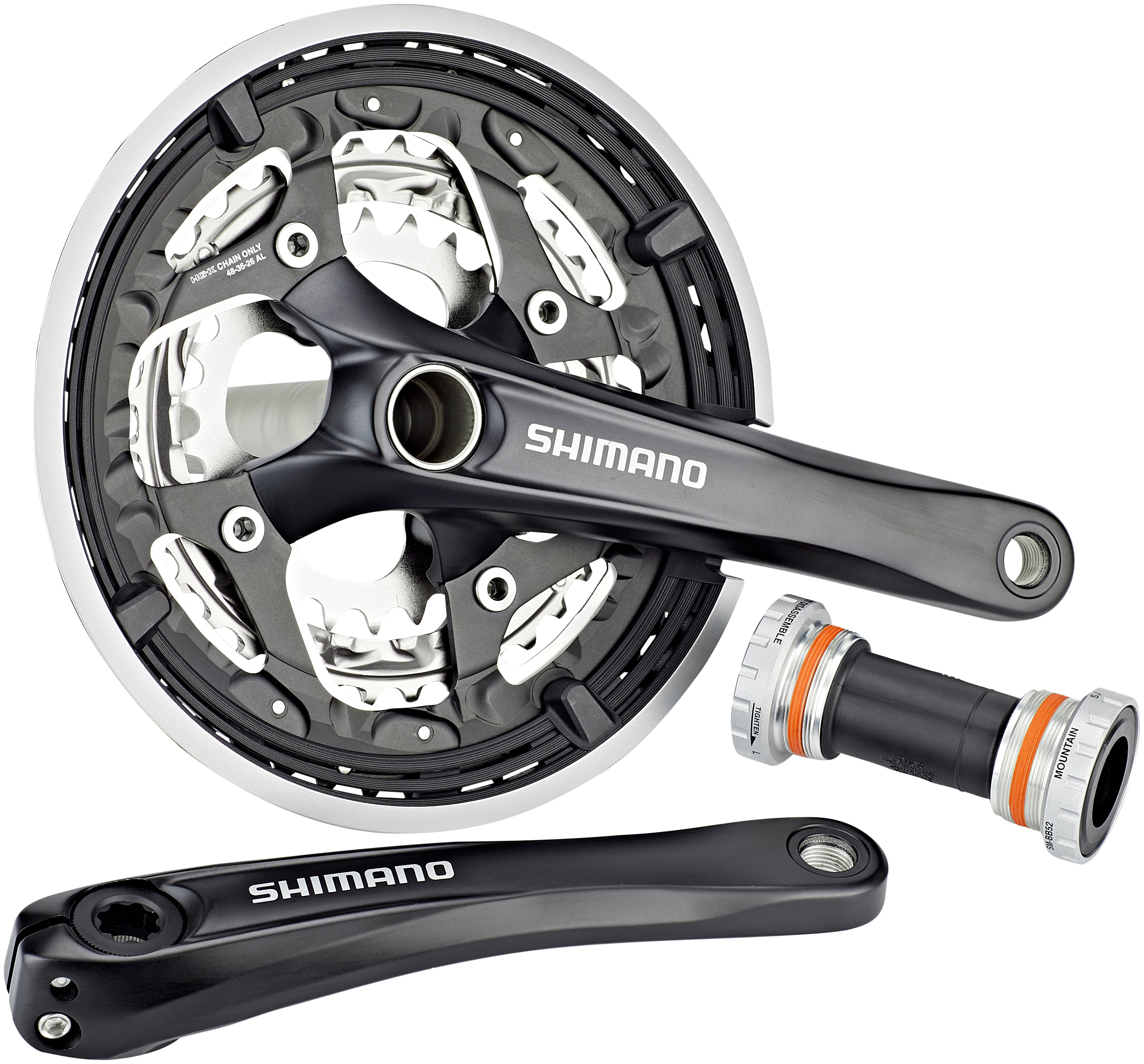 Shimano Trekking FC-T551 pédalier 3x10 48/36/26 dents inclus SM-BB52 noir
