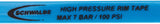 Fond de jante Schwalbe Super HP 26", jeu de 2
