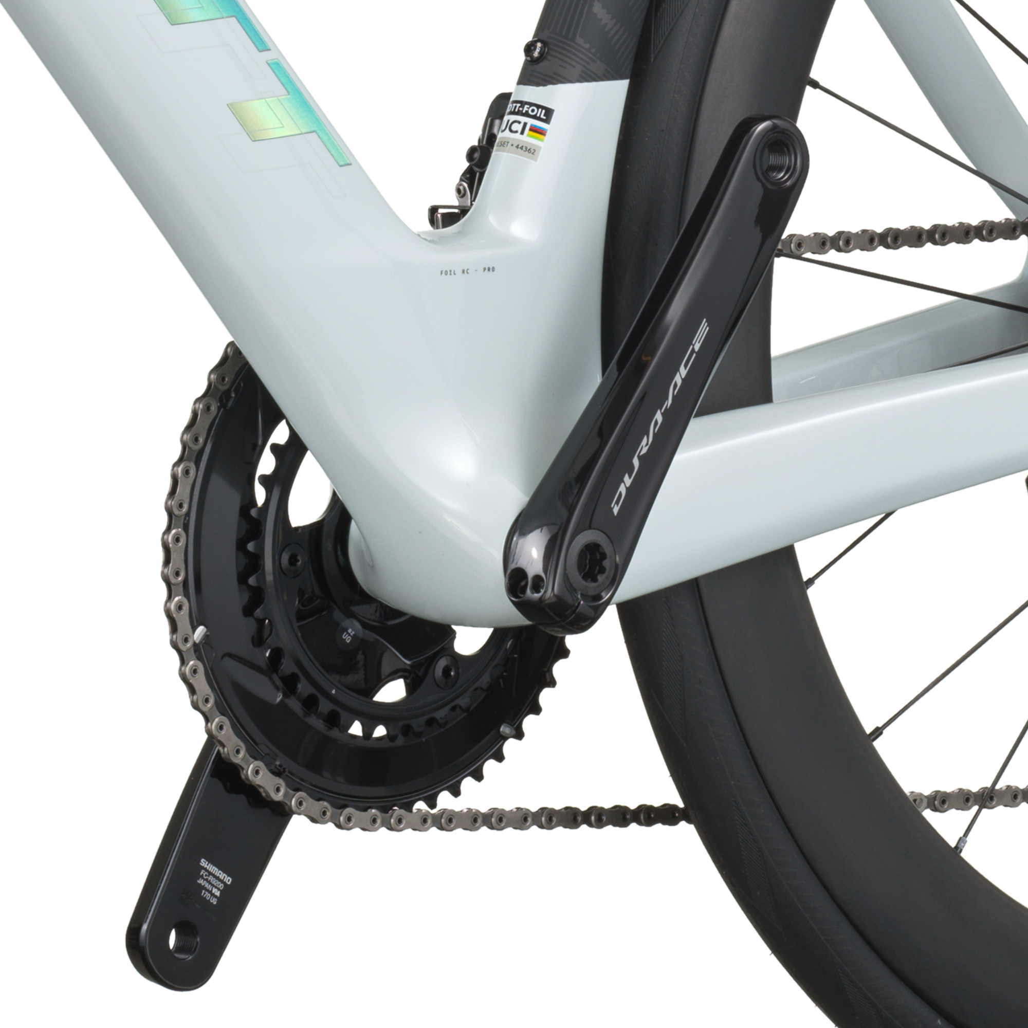 Scott Foil RC Pro blanc cumulus/carbone noir
