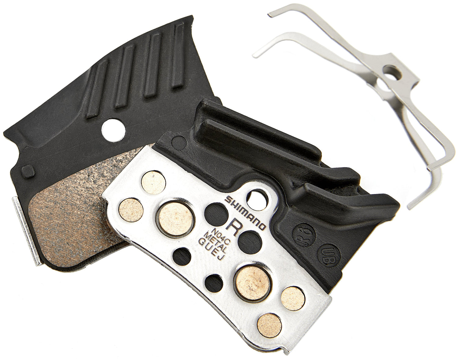 Plaquettes de frein à disque Shimano N04C métalliques avec