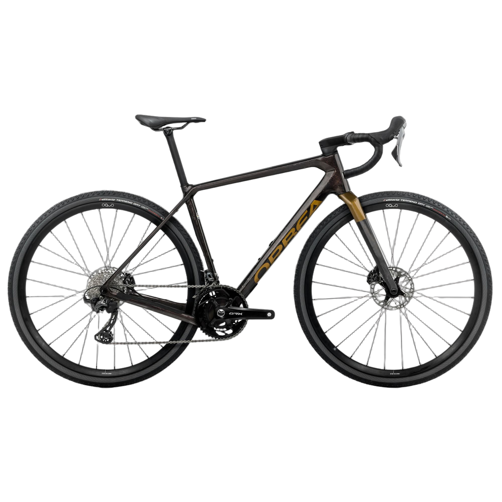 Orbea TERRA M20TEAM Cosmic Carbon View - Vert Olive Métallique Brillant (2025)