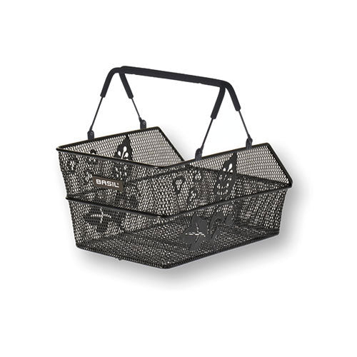 Basil Cento S Flower panier arrière universel noir