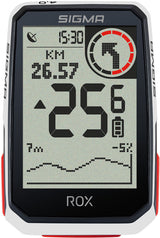 Kit ordinateur de vélo Sigma ROX 4.0 avec support de potence + ceinture de pouls blanc