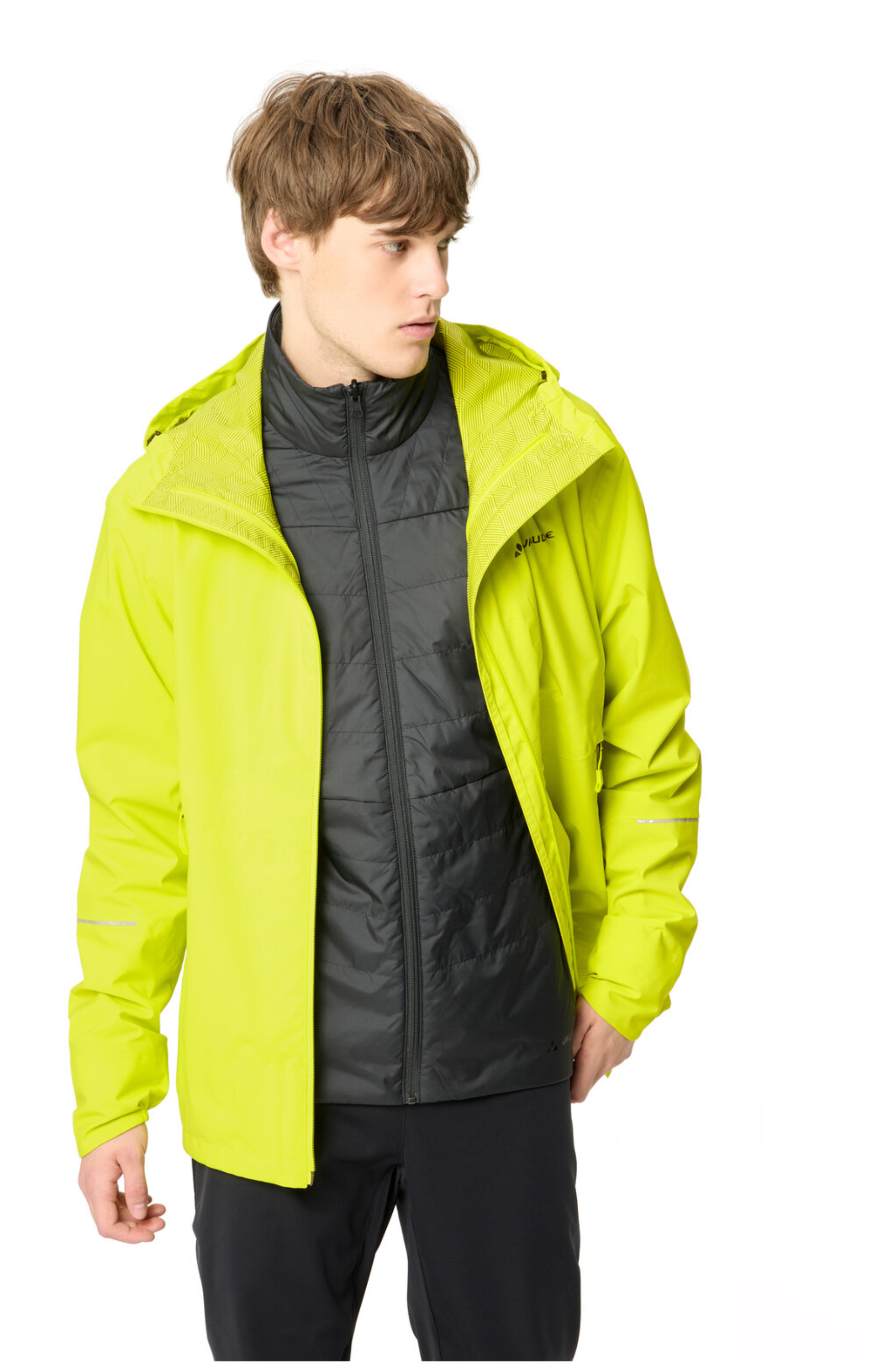 VAUDE Veste 3en1 Yaras II Homme vert vif