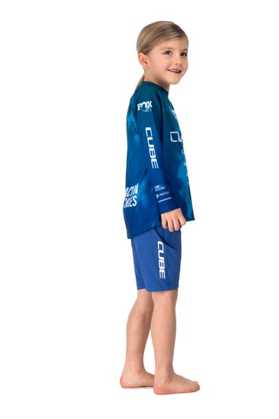 Cube Maillot VTT ROOKIE X Actionteam manches longues blue´n´green