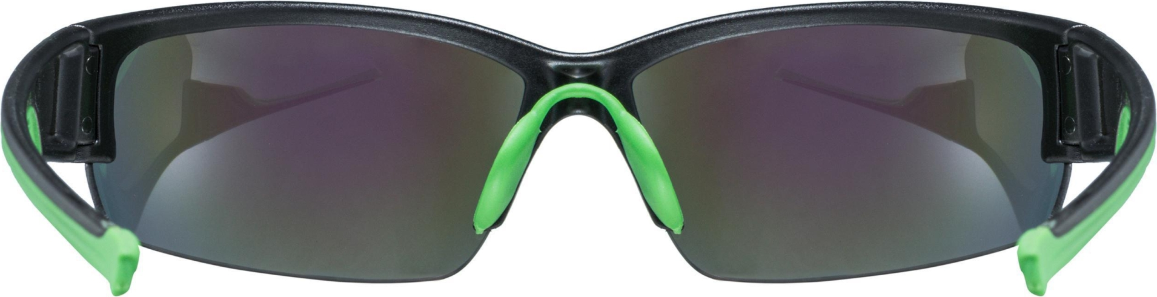 uvex Sportstyle 215 lunettes de vélo Noir Mat Vert / Miroir Vert