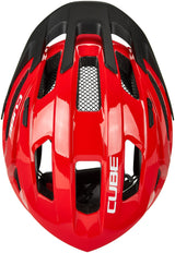 Casque CUBE STEEP rouge brillant
