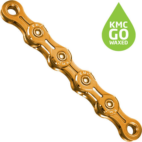 Chaîne KMC X11EL Ti-N 11 vitesses 118 maillons cirée or
