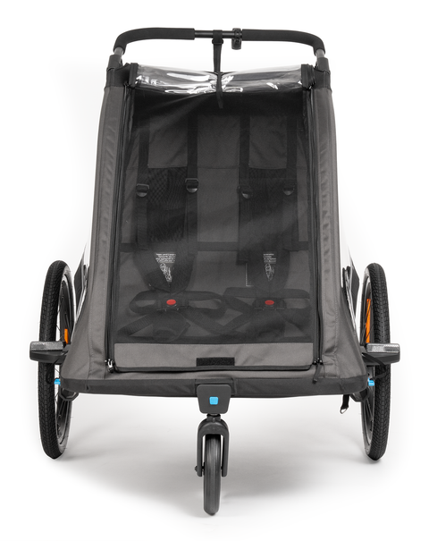 Cube remorque enfant Double PURE noir, gris