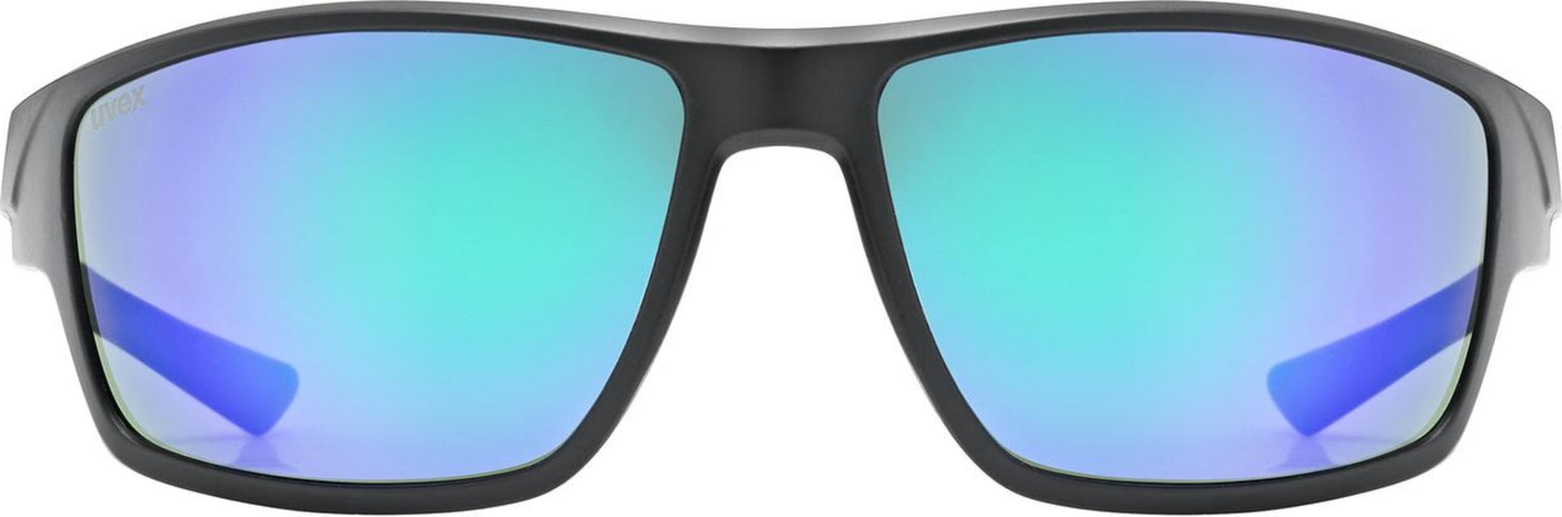 uvex Sportstyle 230 Lunettes de vélo Noir Mat / Miroir Vert