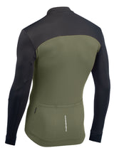 Northwave Force 2 Maillot ML Zip Intégral Noir/Vert Forêt