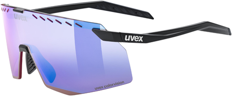 uvex Pace Stage Cv Lunettes de vélo Noir Mat / Miroir Bleu