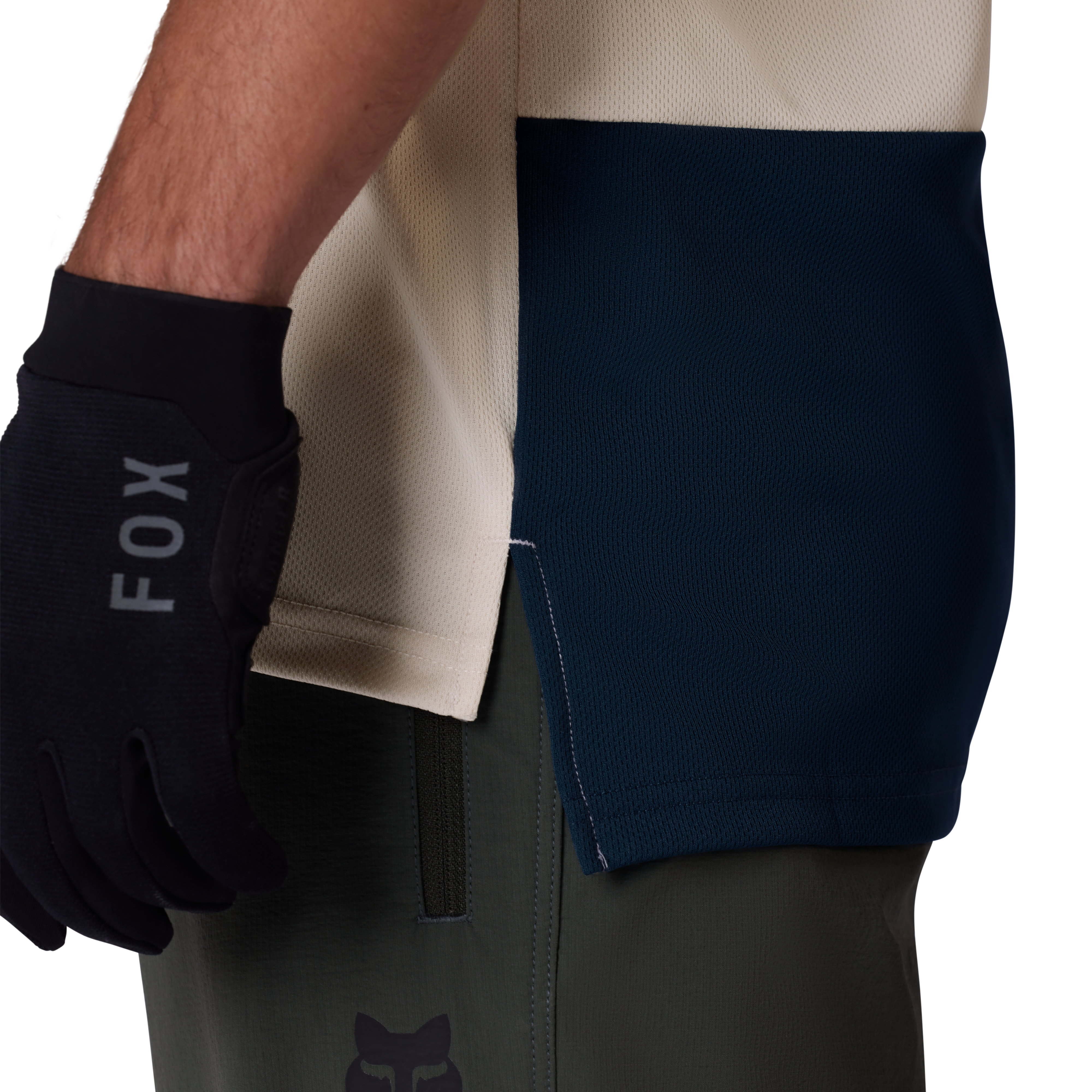 Fox Ranger SS Maillot Wordmark Craie