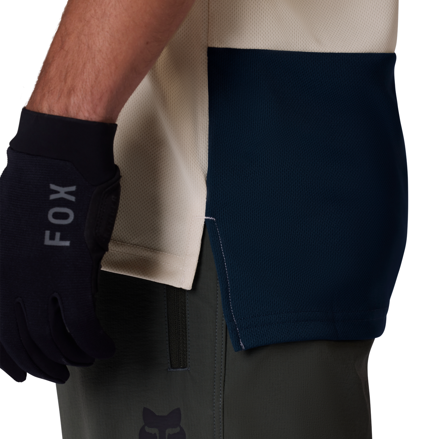 Fox Ranger SS Maillot Wordmark Craie