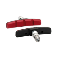 XLC BS-V01 Patins de frein V-Brake 4 pièces noir/rouge – aktuelle Variante