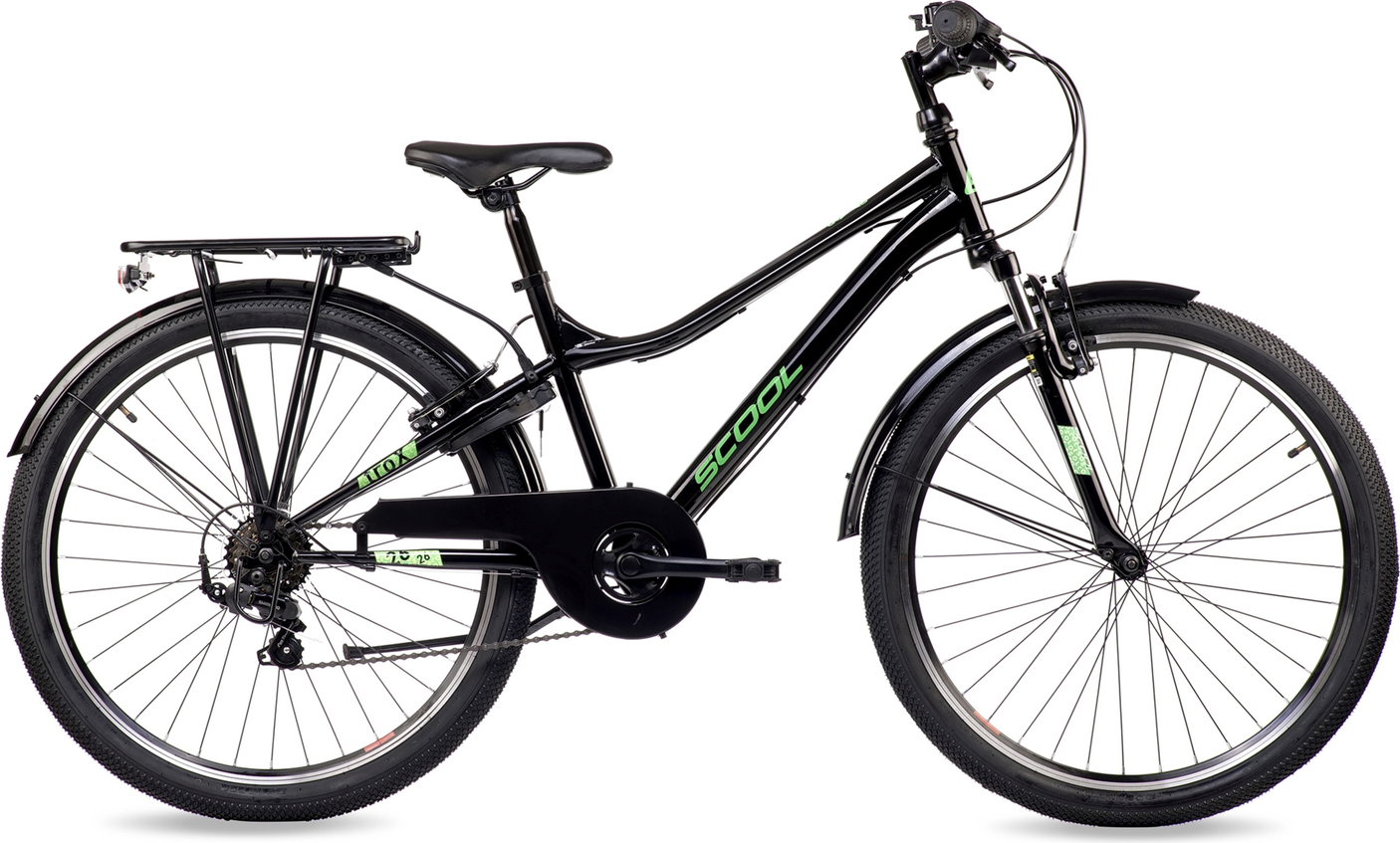 S'cool troX 26-K6 Noir/Vert Néon