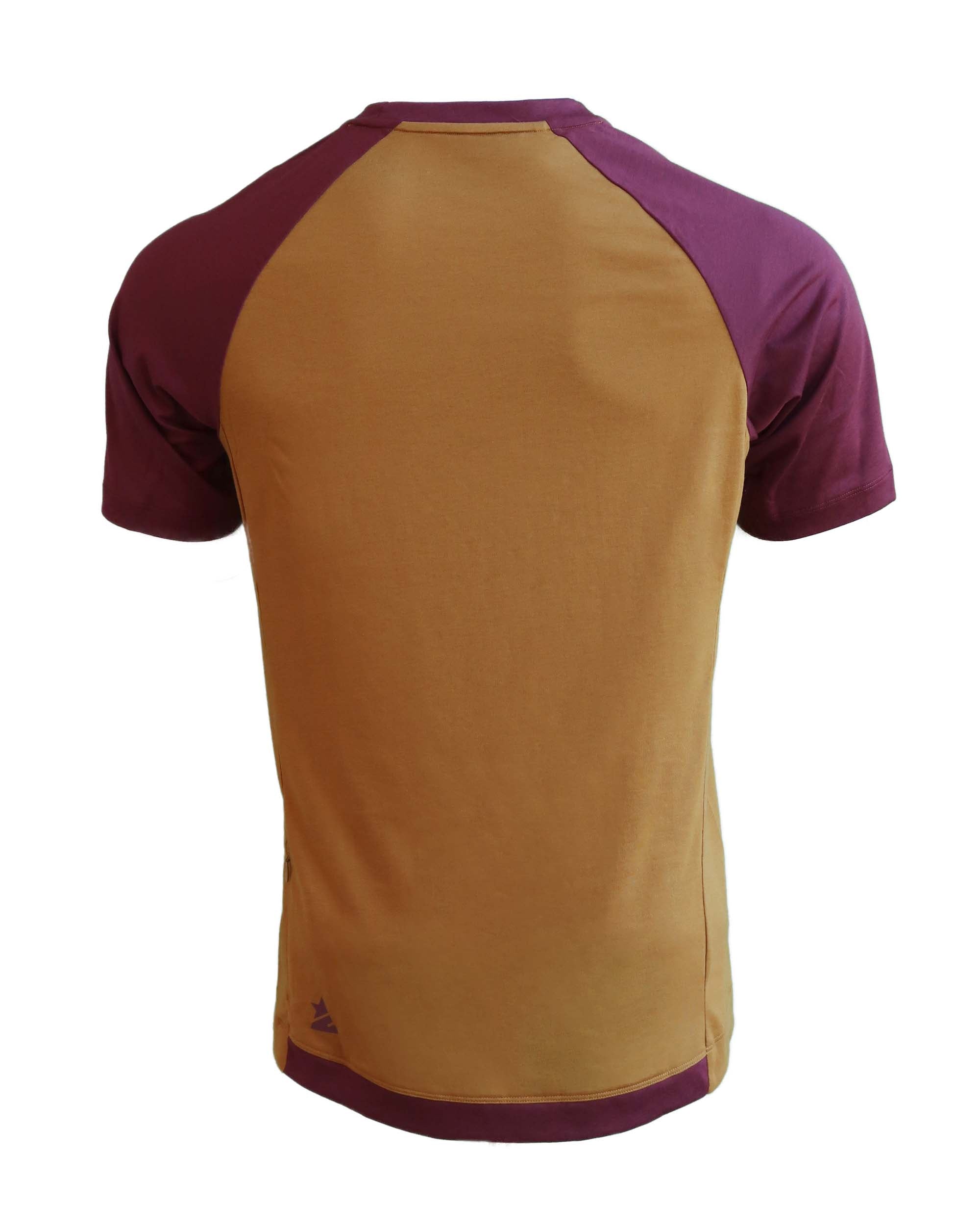 Zimtstern PureFlowz Shirt SS Homme Brun Doré / Windsor Wine