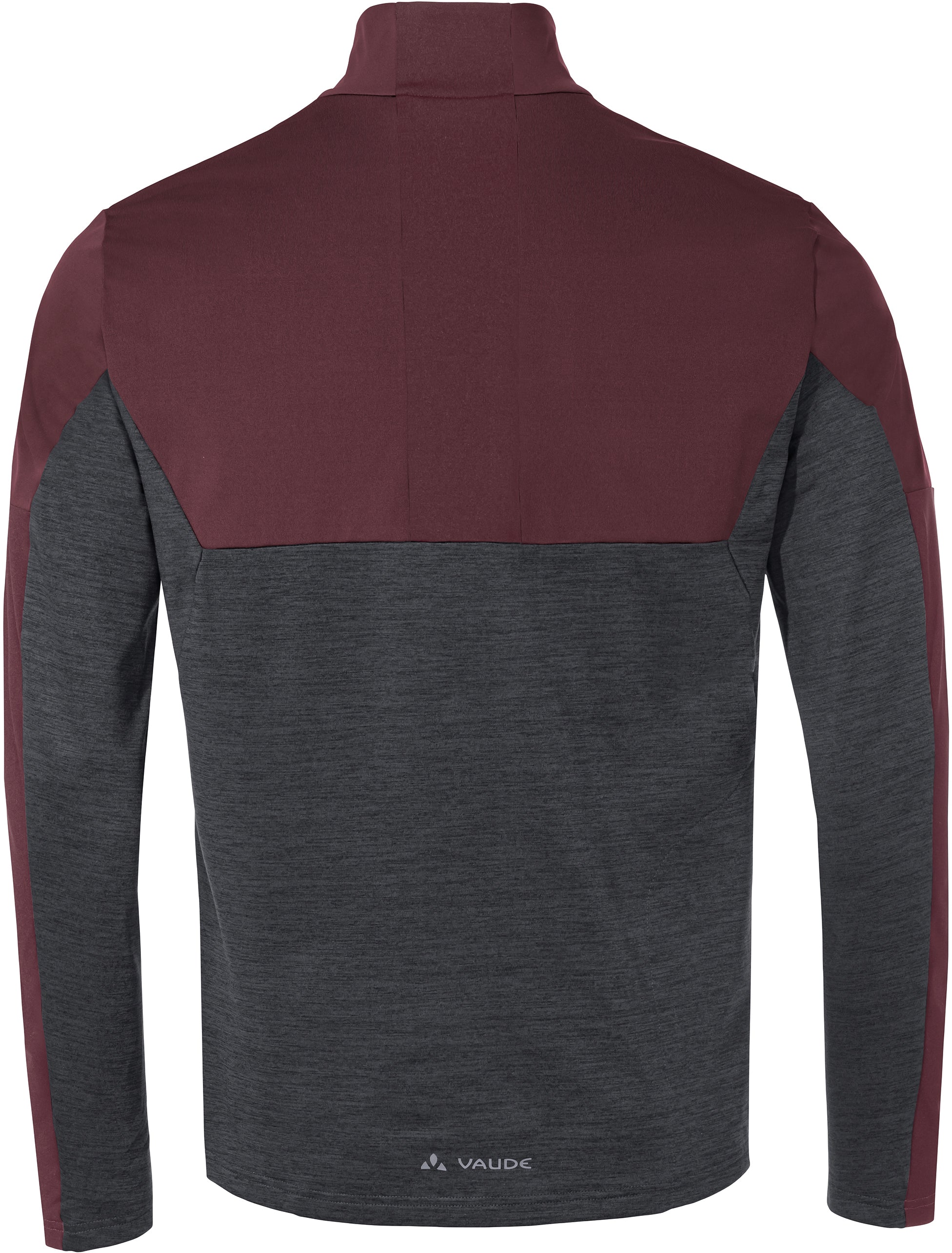 VAUDE All Year Moab T-Shirt avec fermeture éclair intégrale homme rouge/gris