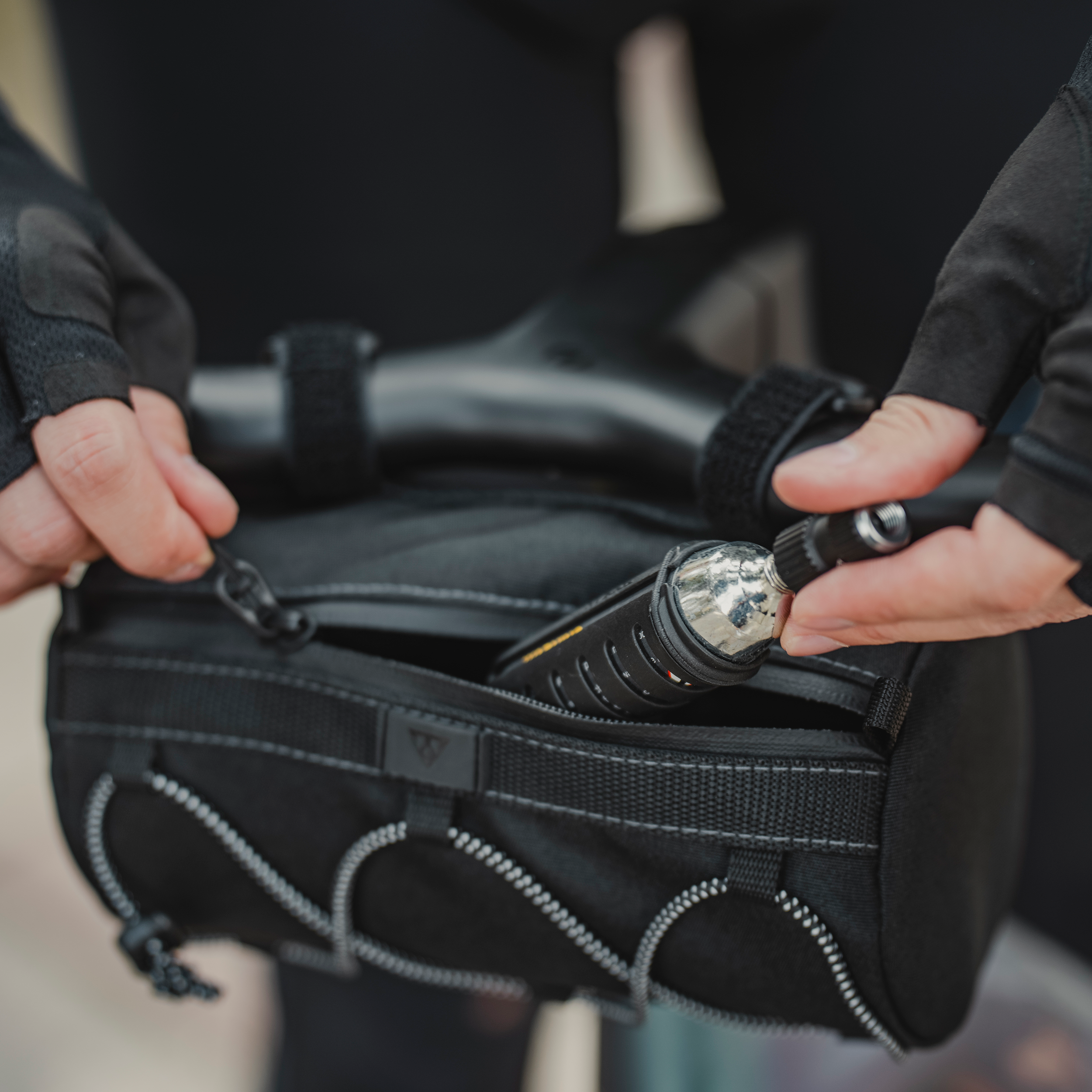 Topeak Sacoche de Guidon Tubulaire Slim Noir