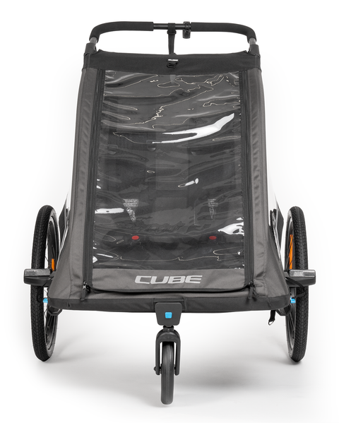 Cube remorque enfant Double PURE noir, gris