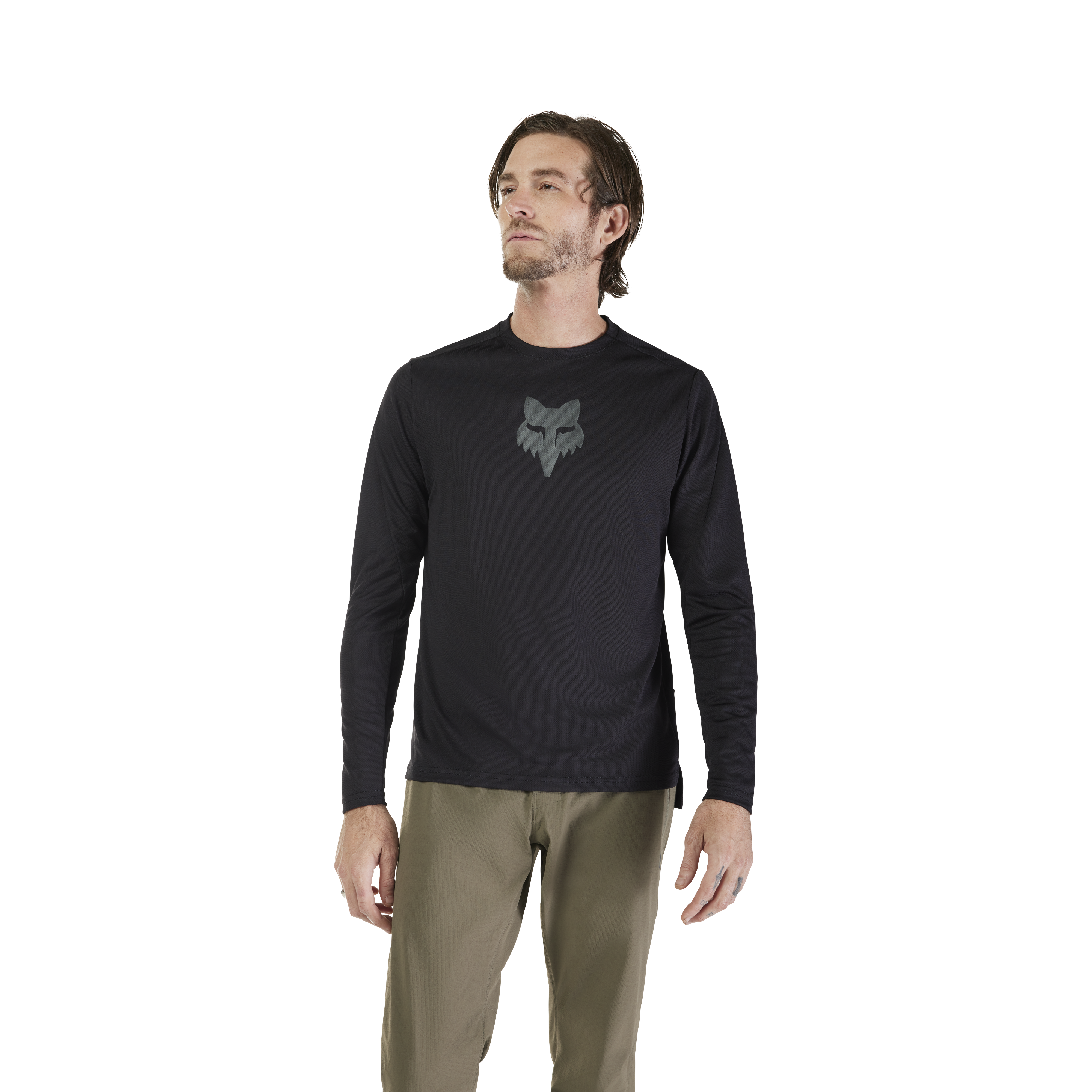 Fox Ranger LS Maillot Head Noir