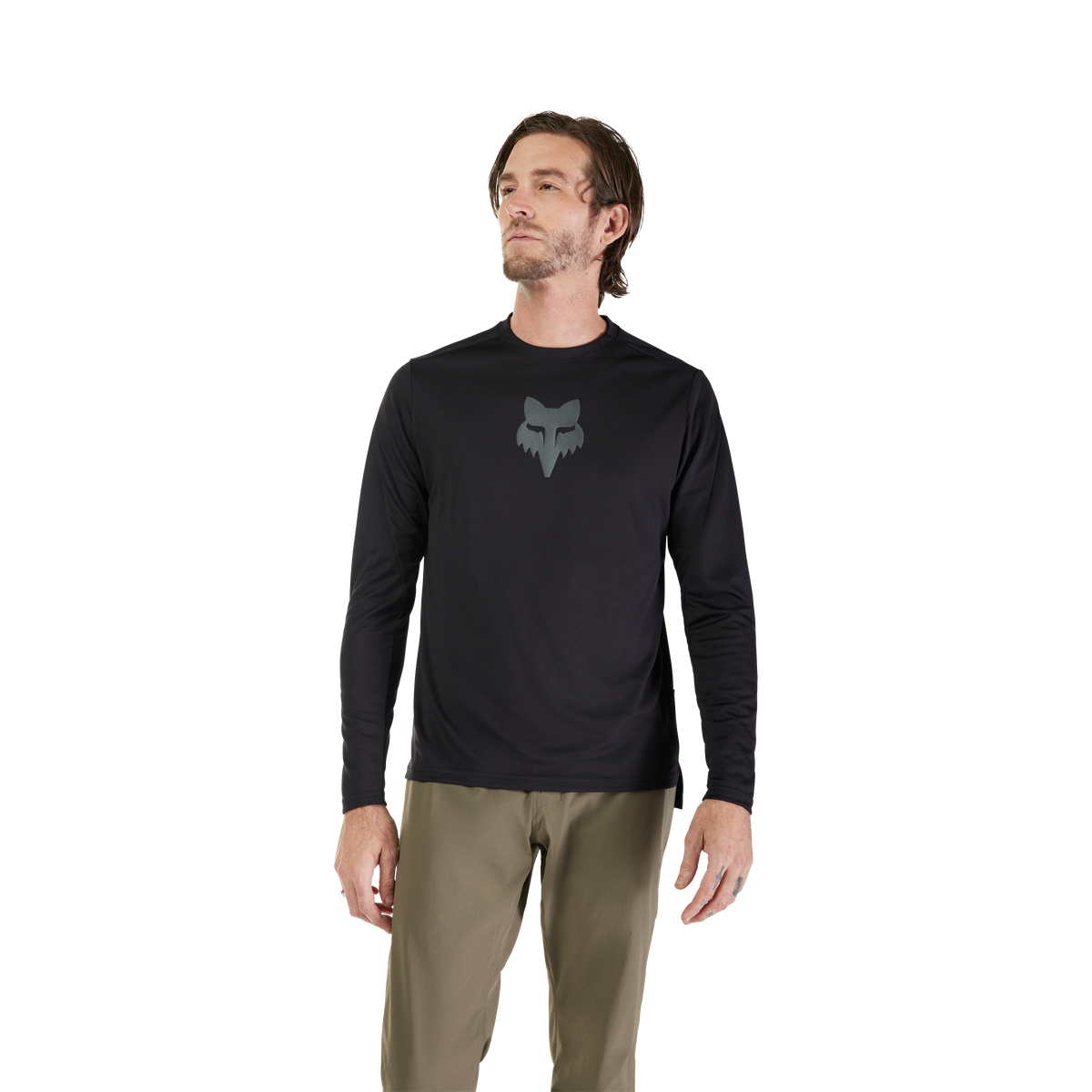 Fox Ranger LS Maillot Head Noir