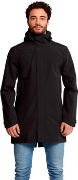 Basil Mosse Parka de pluie homme noir