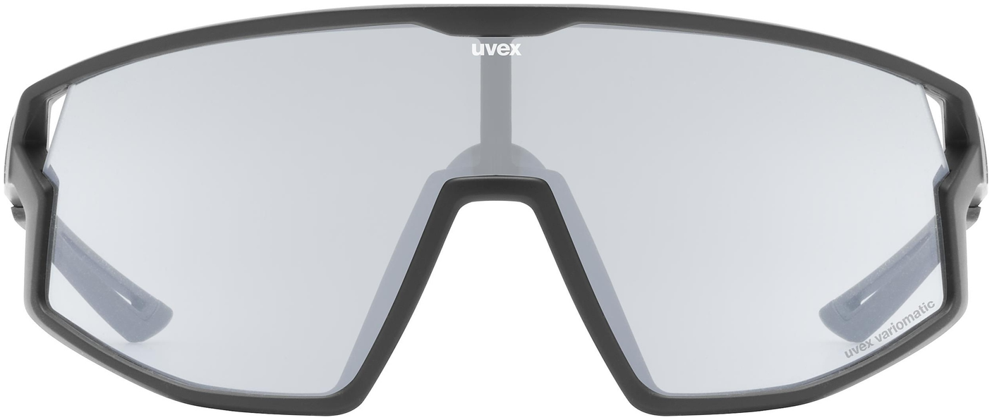 uvex Skyryse V lunettes de vélo Noir Mat / Lightmirror Argent