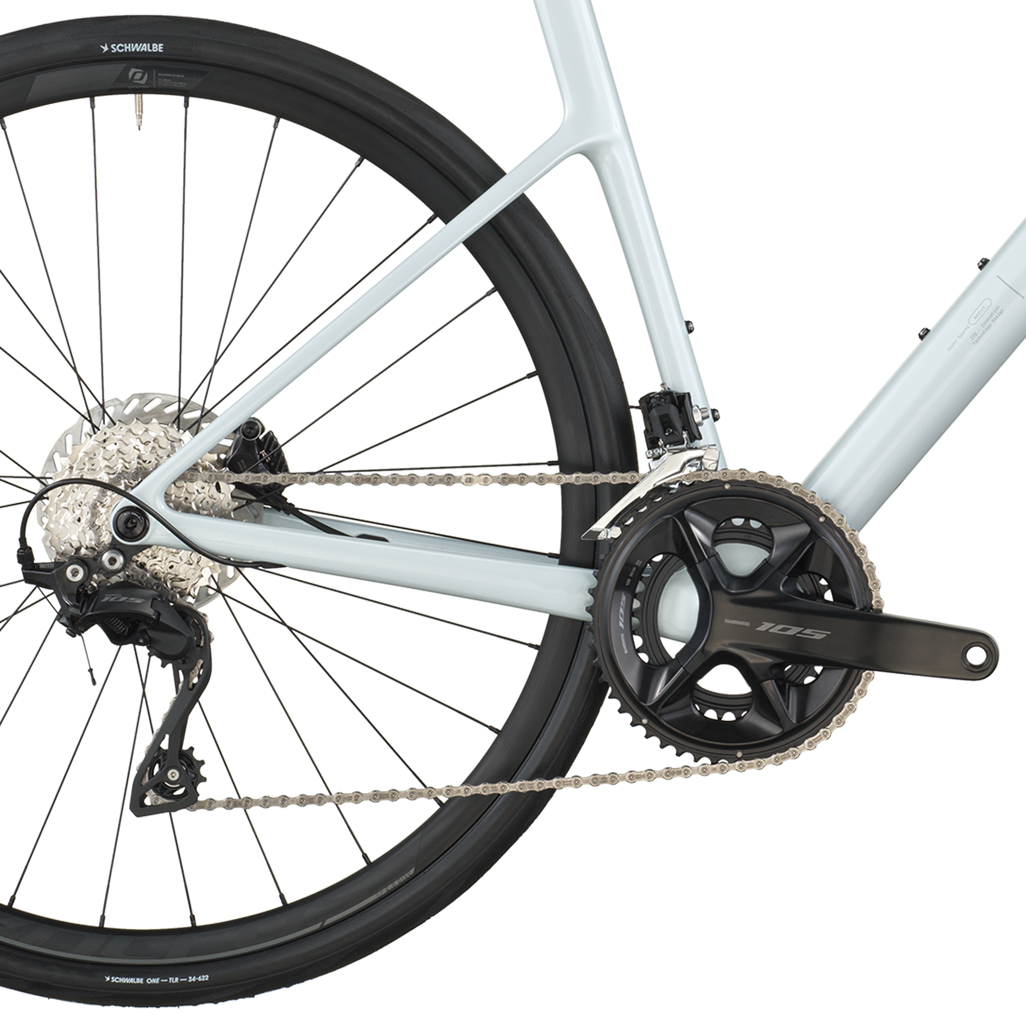 Scott Addict 50 blanc cumulus