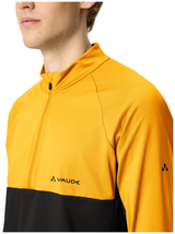 VAUDE T-shirt homme Qimsa demi-zip manches longues safran