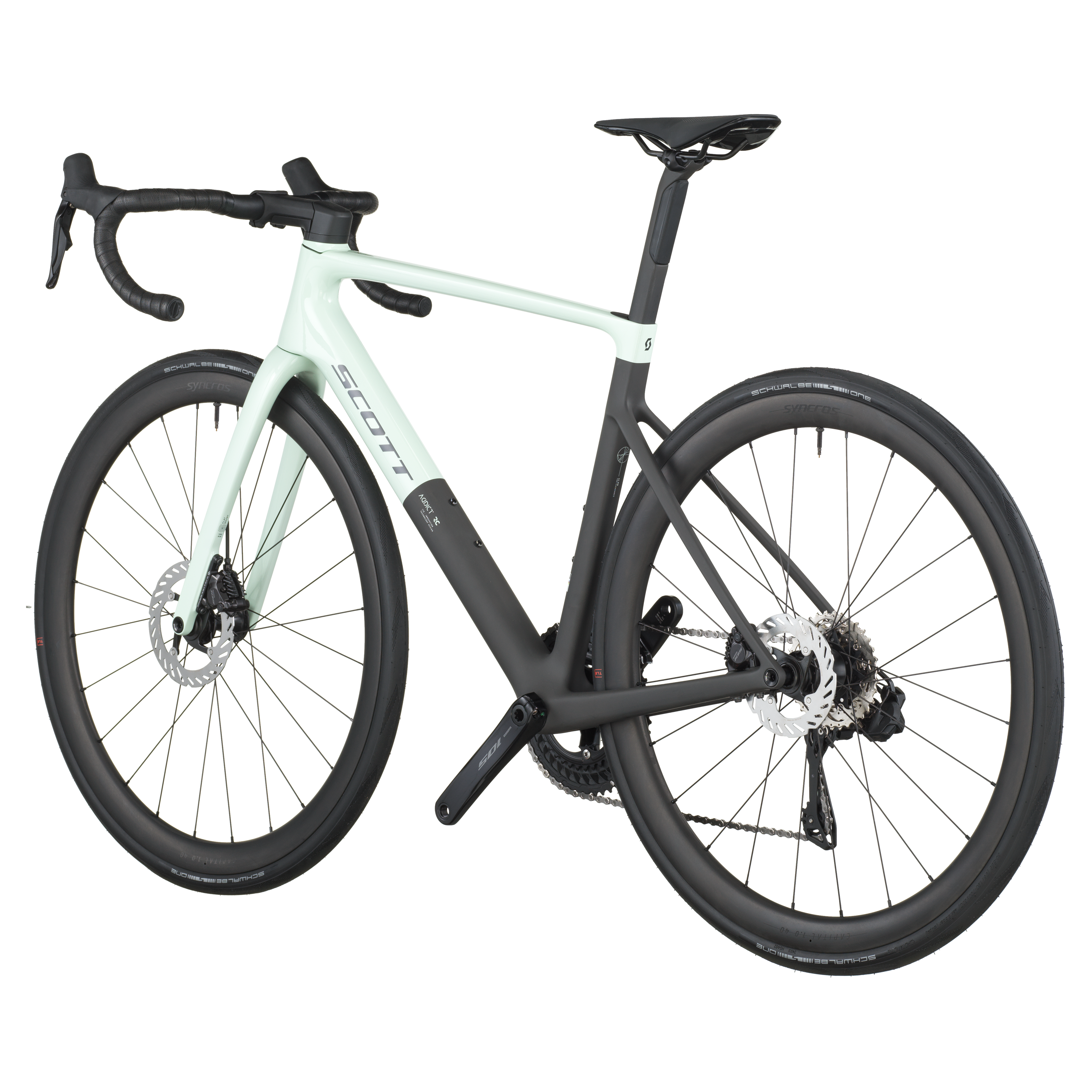 Scott Addict RC 30 vert givré/noir carbone