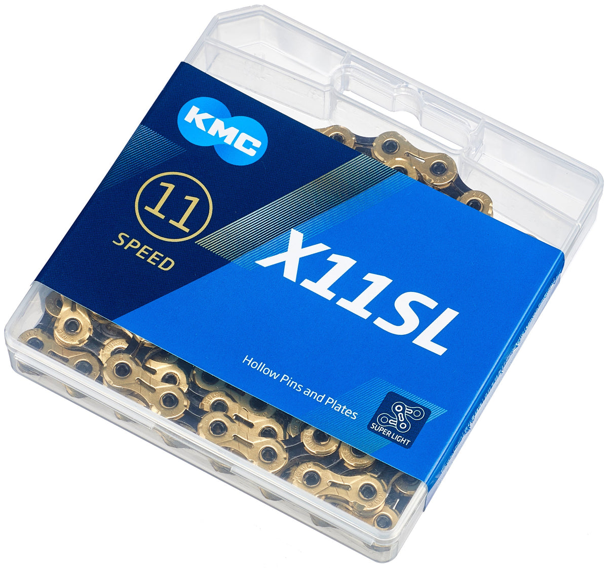 KMC X11SL Ti-N chaîne 11 vitesses or/noir