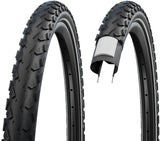Schwalbe LandCruiser Plus Perform pneu à pneu 26x2.00" PunctureG E-25 Green Compound Reflex noir