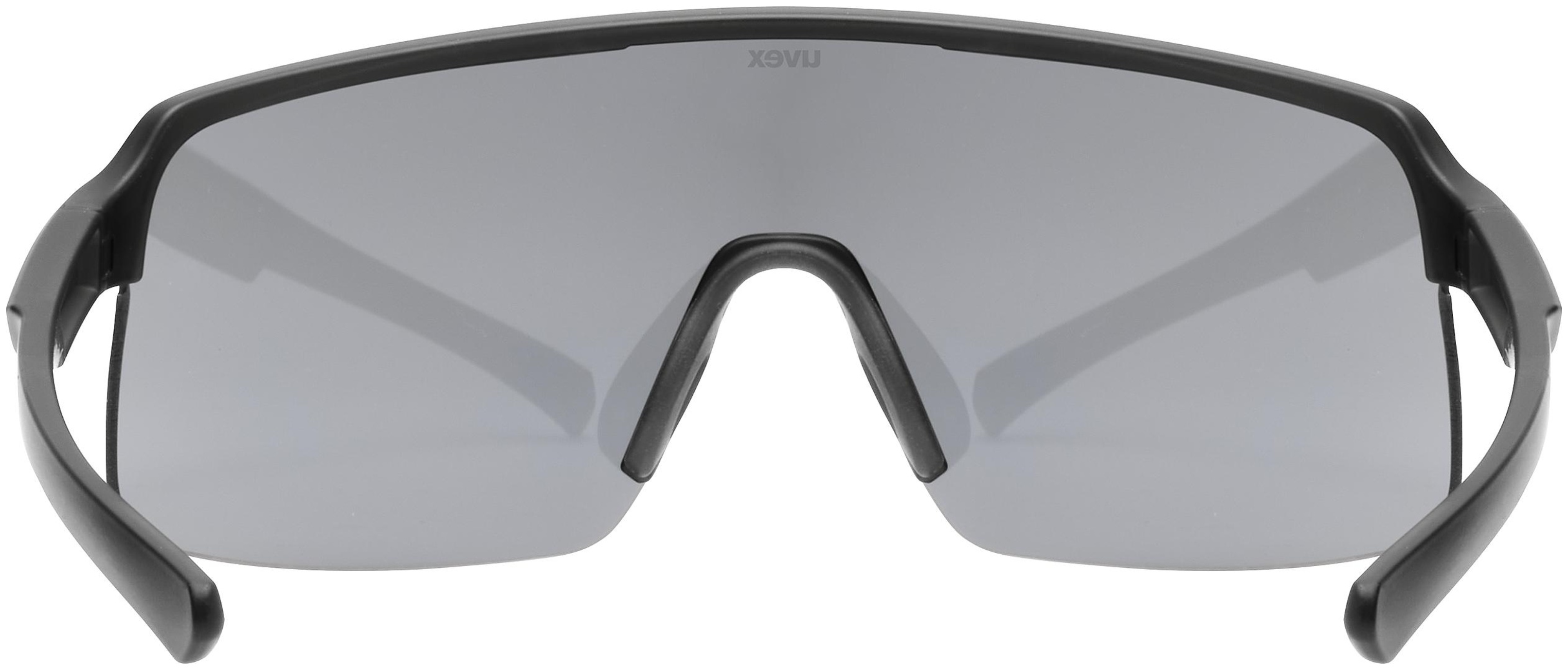 uvex Dyrt Lunettes de vélo Noir Mat / Miroir Argent