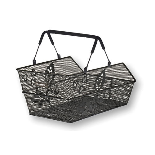 Basil Cento Flower panier arrière universel noir