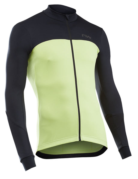 Northwave Force 2 Maillot ML Full Zip Cool Matcha/Noir