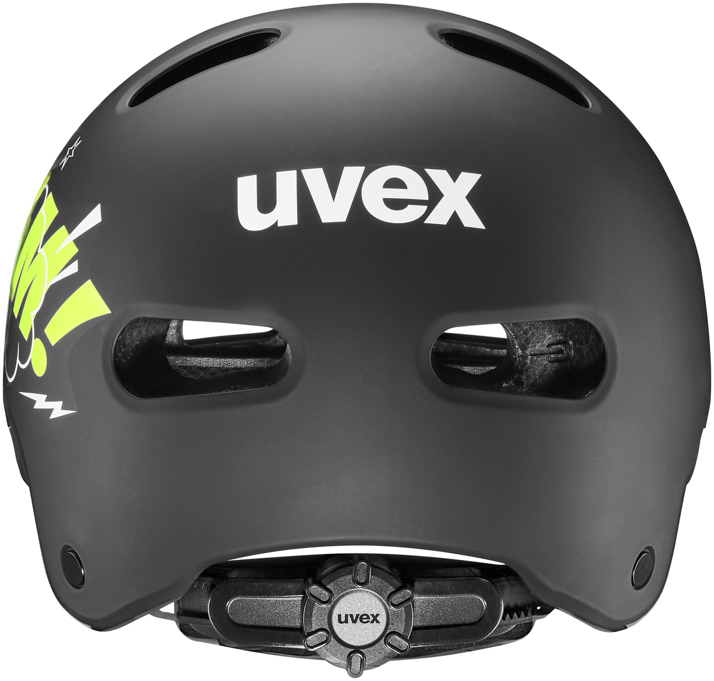 uvex Kid 4 Style Casque enfant Bam Black-Lime Mat