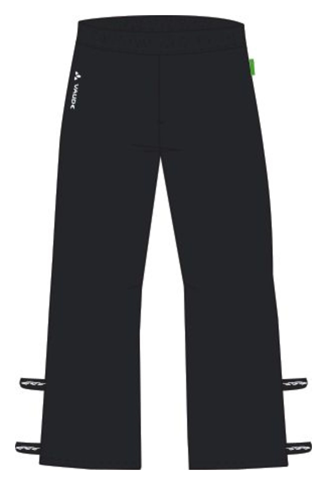 VAUDE Pantalon de pluie zippé intégral Fluid II homme noir