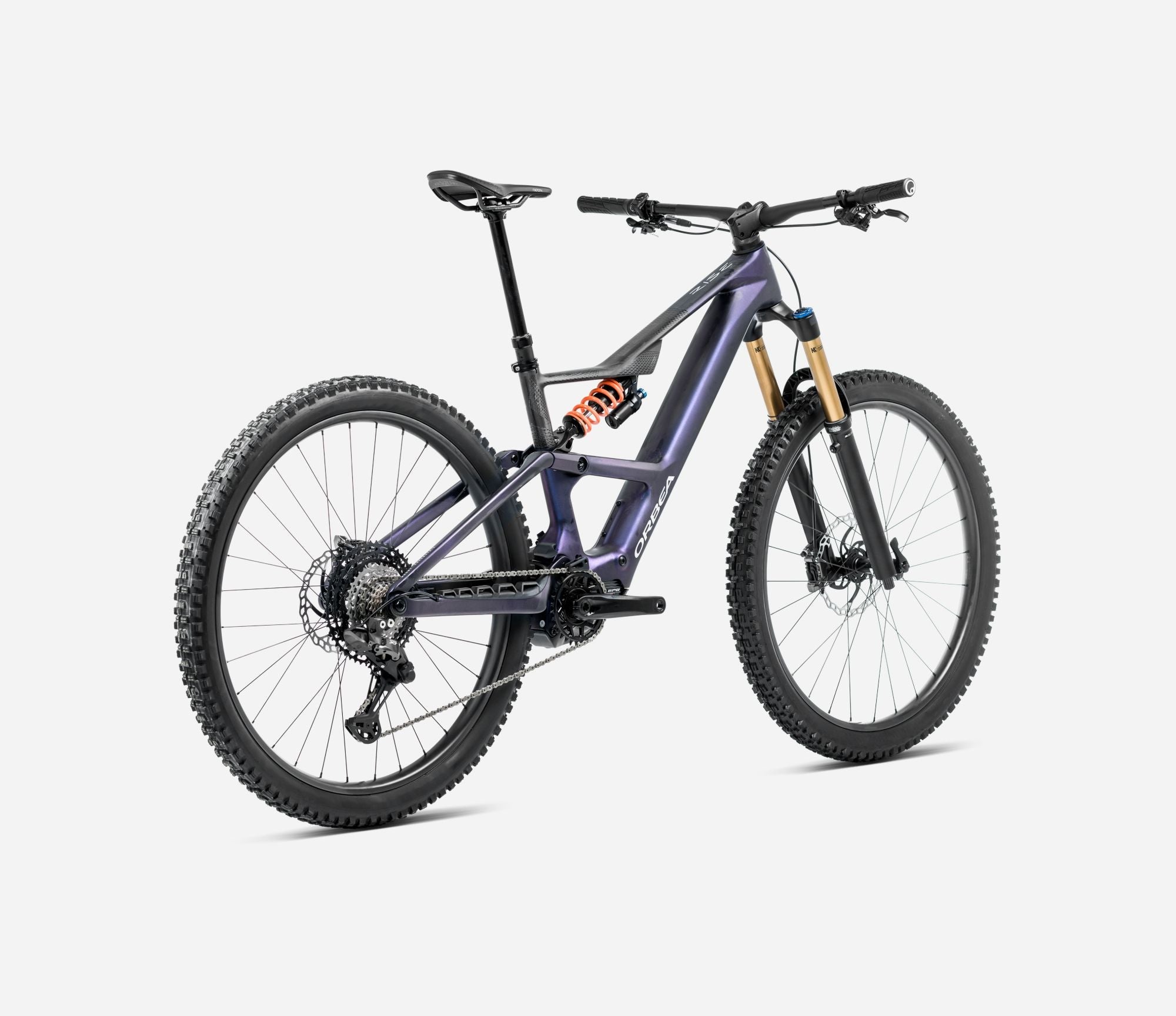Orbea RISE SL M10 630W Tanzanite Carbon View - Carbone Brut