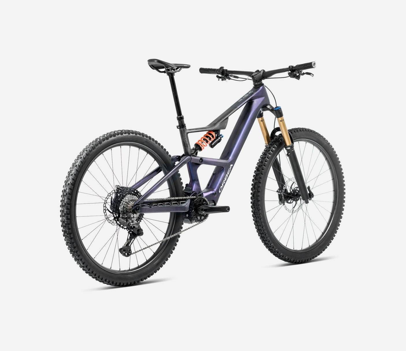 Orbea RISE SL M10 630W Tanzanite Carbon View - Carbone Brut