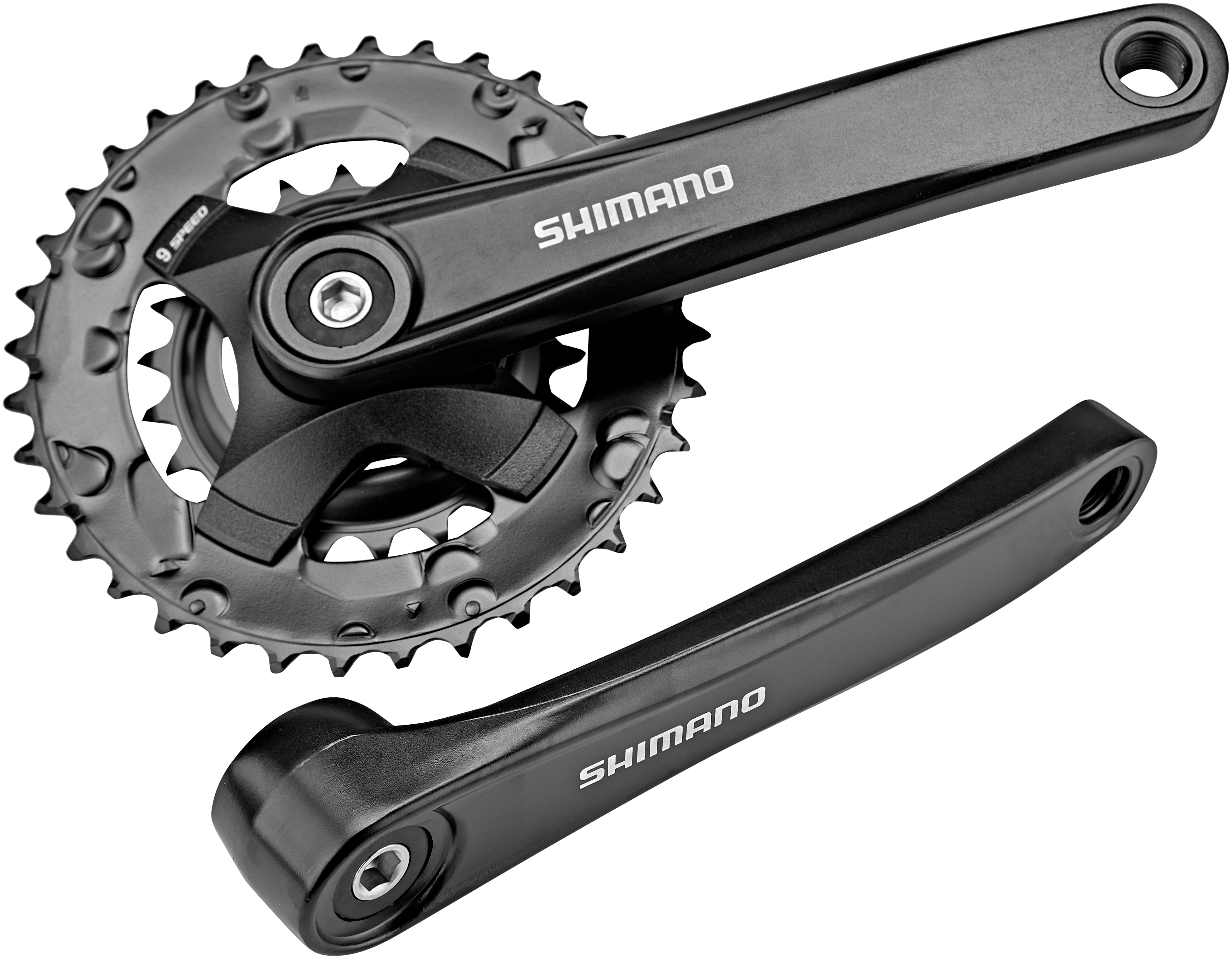 Pédalier Shimano FC-MT101 2x9 vitesses 36-22T noir