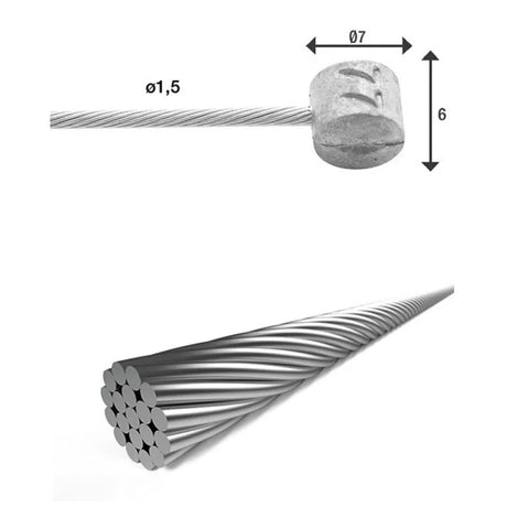 XLC BR-X85 câble de frein interne VTT argenté