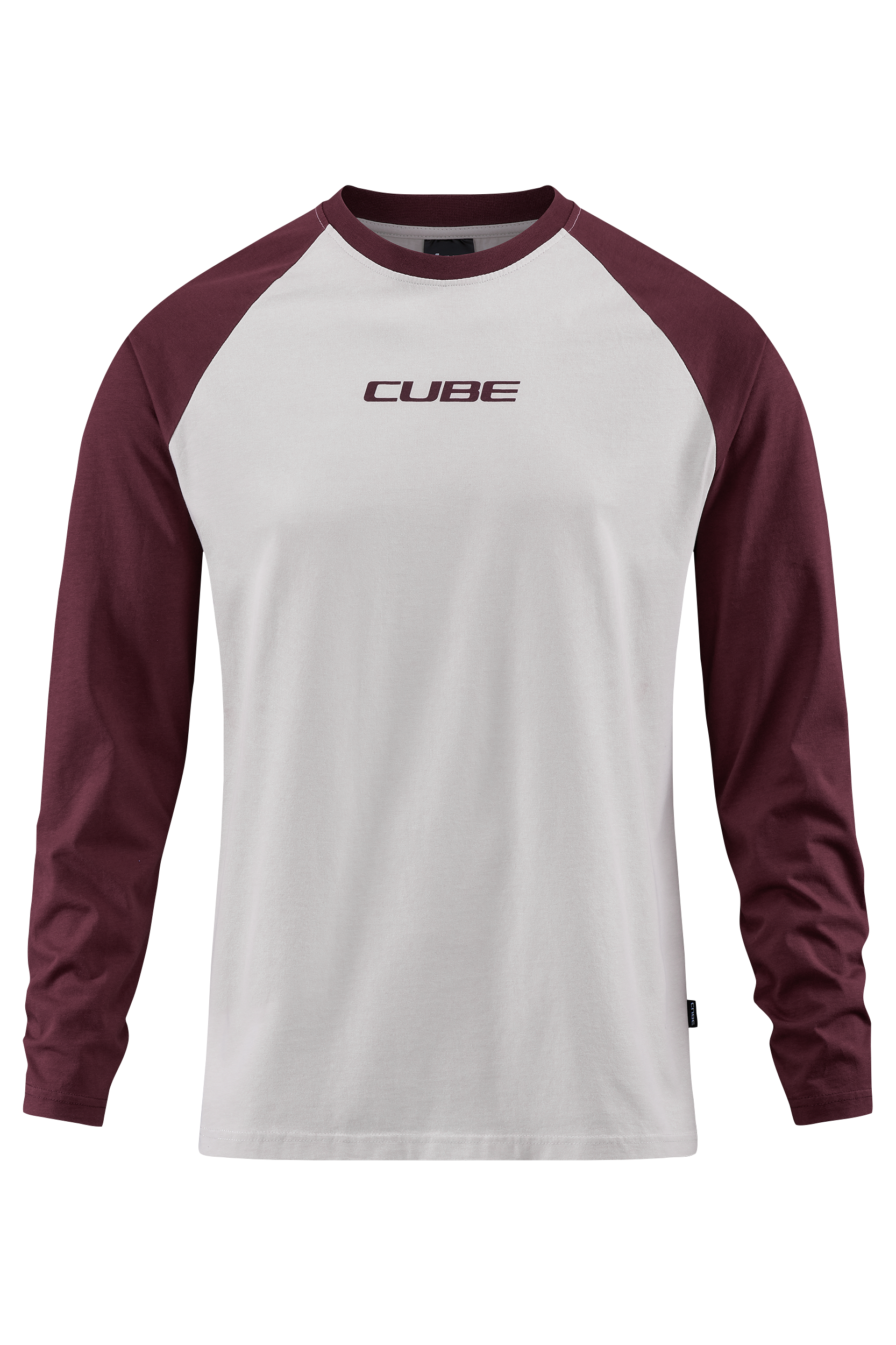 CUBE Organic Longsleeve rouge et beige