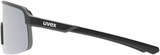uvex Dyrt Lunettes de vélo Noir Mat / Miroir Argent