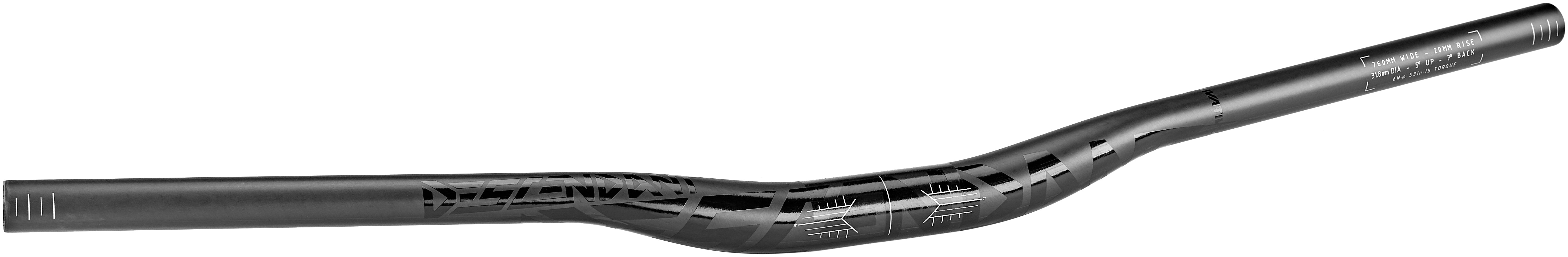 Truvativ Descendant Riser Carbon Guidon Ø31,8mm 20mm noir