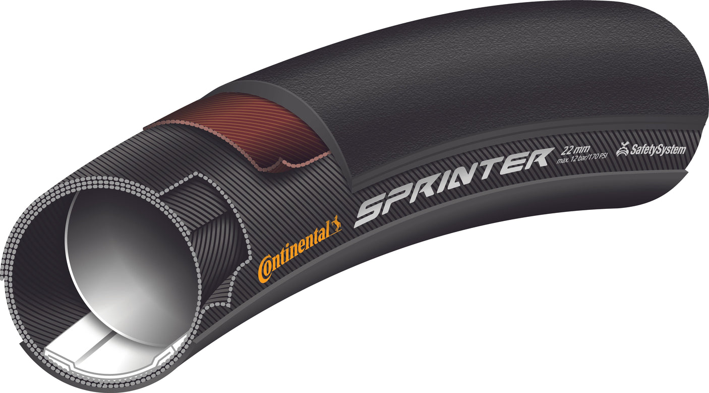 Continental Sprinter pneu chambre à air 28" SafetySystem Breaker
