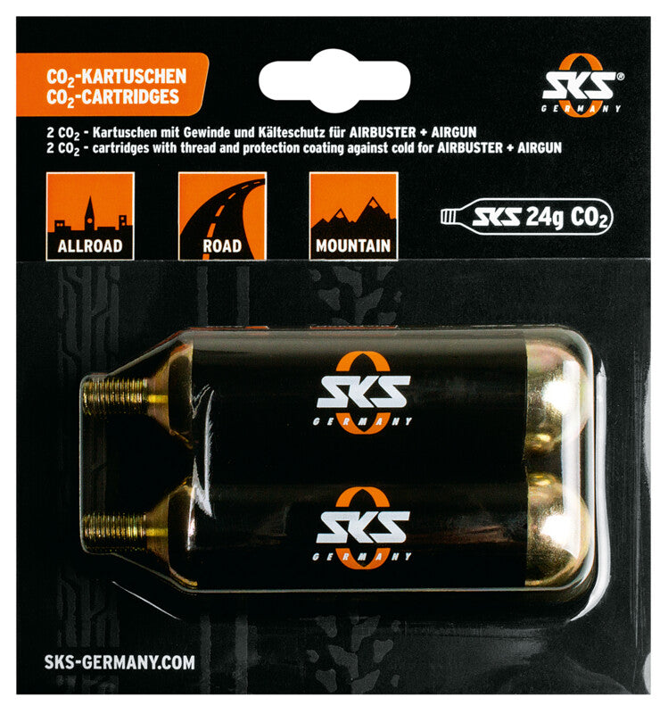 Cartouche CO2 SKS 24g pour Airbuster lot de 2