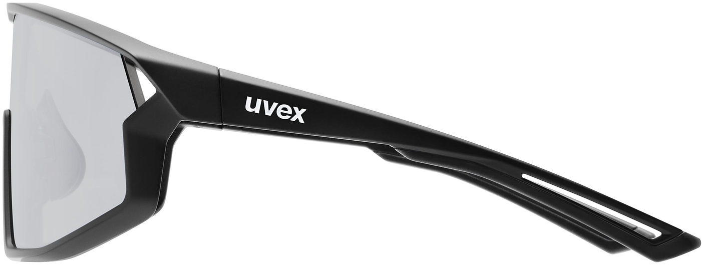 uvex Skyryse lunettes de vélo Noir Mat / Miroir Argent