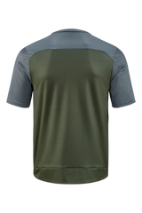 CUBE ATX maillot ras du cou TM manches courtes olive´n´grey homme